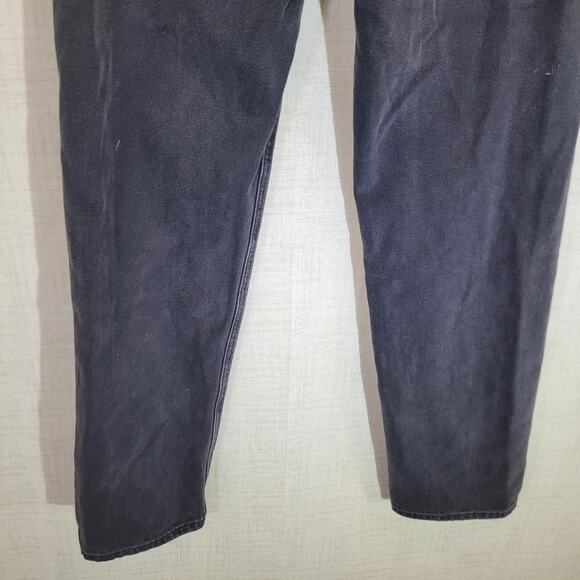 American Eagle Highest Rise 90s Boyfriend Jeans Womens 0 Distressed Black Denim - Picture 7 of 10